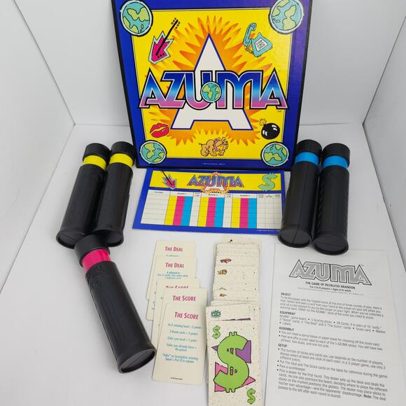 Azuma The Game Of Reckless Abandon Board Game 1992 Parker Brothers Vintage - Picture 4 of 12